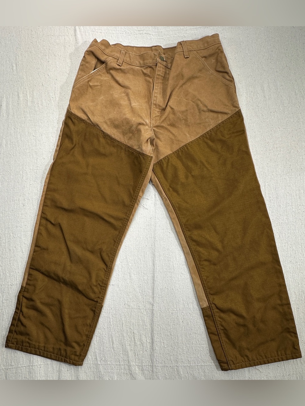 Vintage Muleskins USA Union Double Front Brush Hunting Duck Canvas Pants 38x30 e